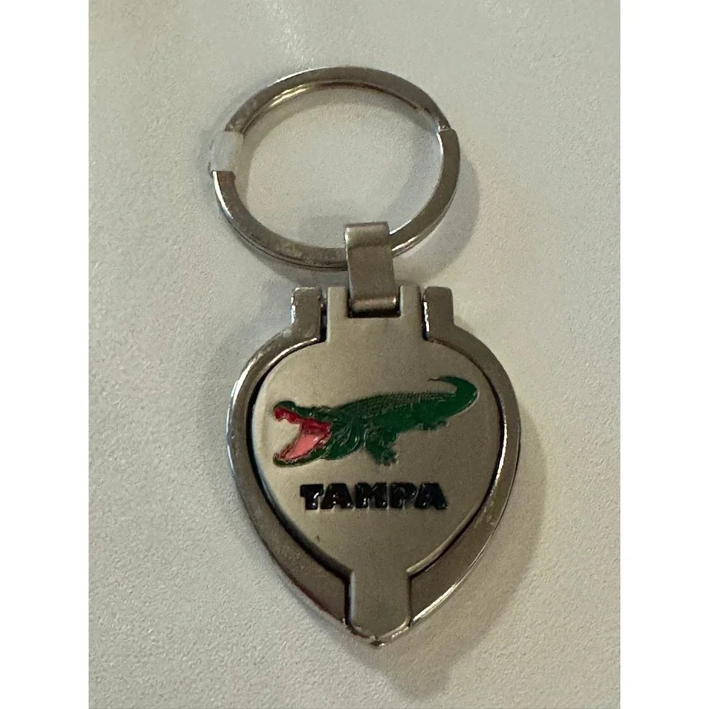 Tampa Florida Gator Alligator Photo‎ Frame Keychain Souvenir